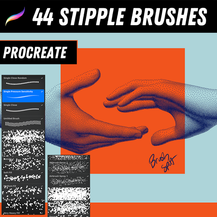 44 Stipple Brush Collection